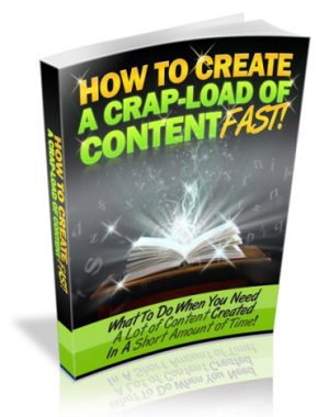 Create Load Content Fast PLR