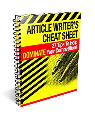 Article Writing Cheat Sheet
