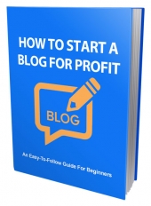 Start A Blog For Profit