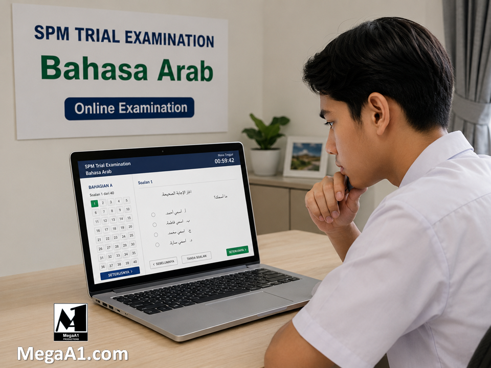 (BA01-1) Bahasa Arab - Series 1 - Paper 1 - MegaA1 SPM Trial Examination.