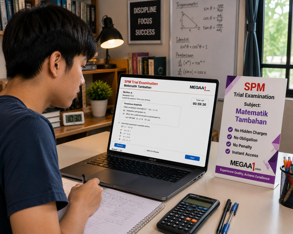 (MT02-1) Matematik Tambahan - Series 2 - Paper 1 - MegaA1 SPM Trial Examination.