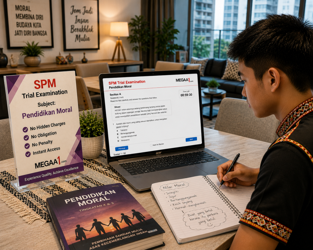 (PM02-1) Pendidikan Moral - Series 2 - Paper 1 - MegaA1 SPM Trial Examination.