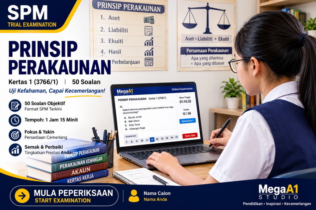 (PP02-1) Prinsip Perakaunan - Series 2 - Paper 1 - MegaA1 SPM Trial Examination.