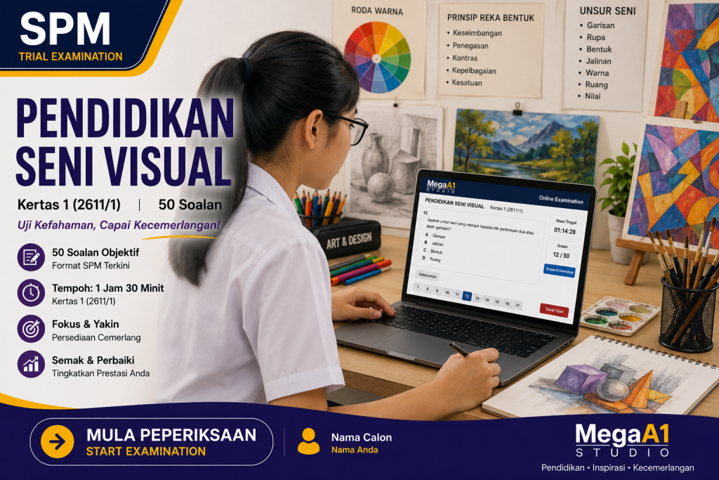 (PSV02-1) Pendidikan Seni Visual - Series 2 - Paper 1 - MegaA1 SPM Trial Examination.