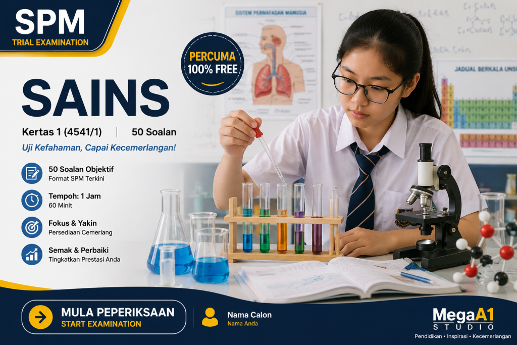 (SA02-1) Sains - Series 2 - Paper 1 - MegaA1 SPM Trial Examination.