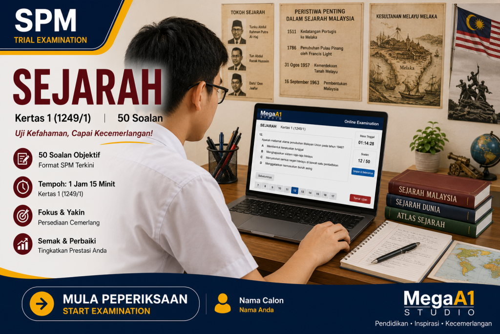 (SE02-1) Sejarah - Series 2 - Paper 1 - MegaA1 SPM Trial Examination.