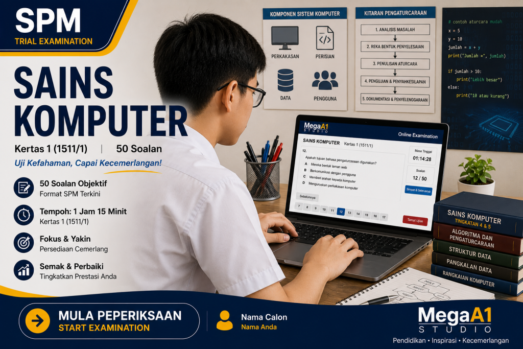 (SK02-1) Sains Komputer - Series 2 - Paper 1 - MegaA1 SPM Trial Examination.